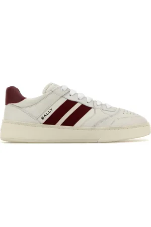Bally Sko, Herre, Hvid, 44 EU, Læder, Hvide Læder Rebby Sneakers