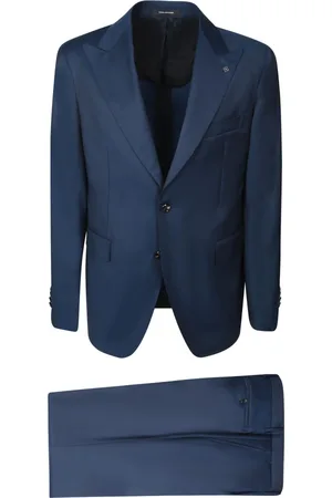 TAGLIATORE Jakkesæt, Herre, Blå, XL, Satin, Herretøjssæt Blå Ss25