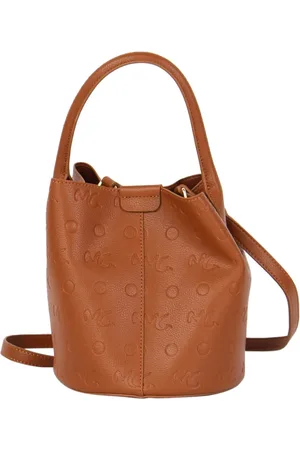 Manila Grace Taske, Dame, Brun, ONE SIZE, Uld, Brun bucket taske med aftagelig rem