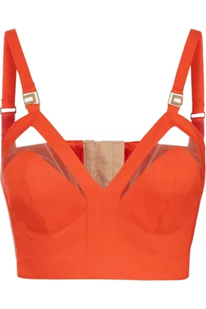Elisabetta Franchi Top, Dame, , S, Bomuld, Bomuldskorsettop med udskæring