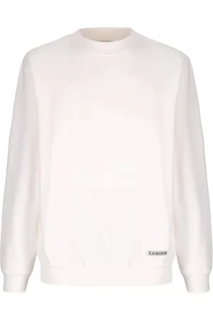 LANEUS Sweathshirts & Hoodies, Herre, Hvid, S, Bomuld, Sweatshirts & Hoodies