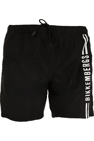Bikkembergs Badetøj, Herre, Sort, XL, Uld, Sporty Elegance Badeshorts