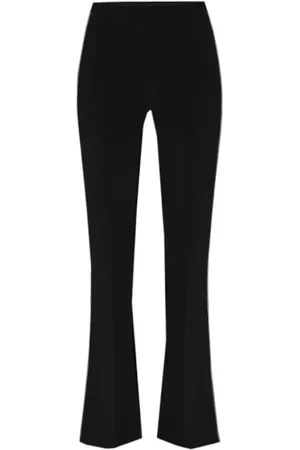 Elisabetta Franchi Bukser, Dame, Sort, XL, Flared Leg Stretch Crepe Bukser