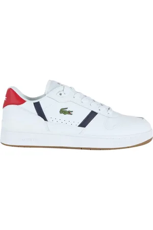 Lacoste Sko, Herre, Hvid, 42 EU, Læder, Hvide Clip Set Sneakers