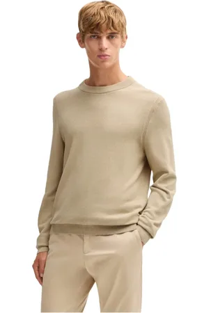 HUGO BOSS Strik, Herre, , M, Bomuld, Bomuld Langærmet Ribstrik Sweater