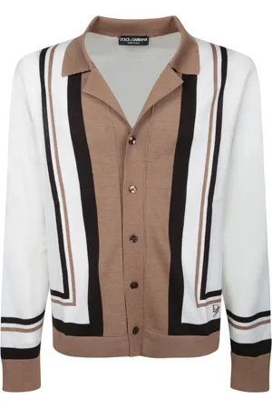 Dolce & Gabbana Strik, Herre, , M, Bomuld, Stribet Cardigan