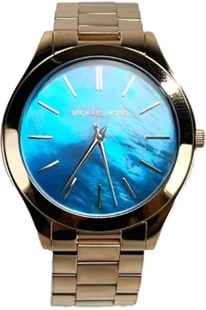 Michael Kors Tilbehør, unisex, Blå, ONE SIZE, Ocean Rustfrit Stål Ur