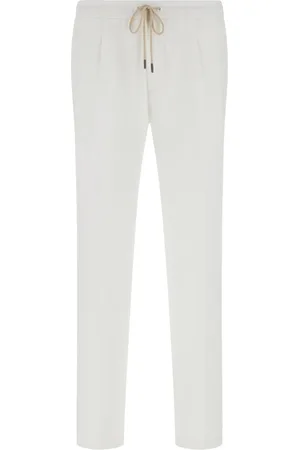 Boggi Milano Bukser, Herre, Hvid, S, Linned, City Linnedbukser