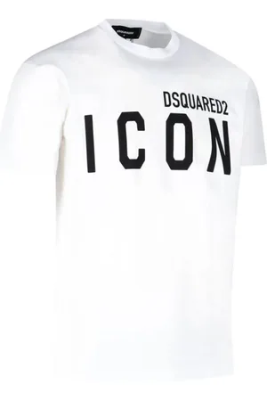 Dsquared2 Top, Herre, Hvid, L, Bomuld, Klassisk Hvid Bomuld Crew-Neck T-Shirt