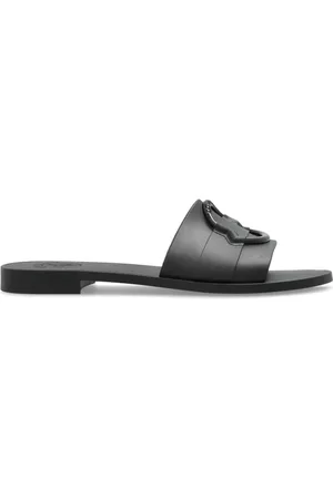 Moncler Sko, Dame, Sort, 36 EU, Slides med logo