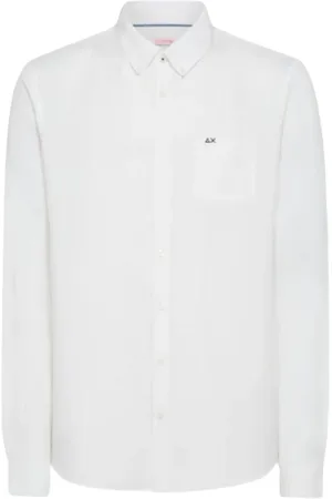 sun68 Skjorte, Herre, Hvid, 2XL, Casual Bluser