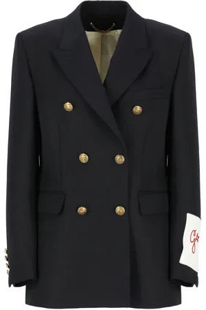 Golden Goose Jakke, Dame, Blå, M, Uld, Blå Uld Blazer Kvinde