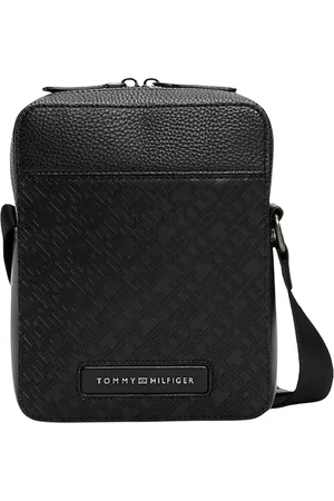 Tommy Hilfiger Taske, Herre, Sort, ONE SIZE, Uld, Monogram Mini Reporter Taske
