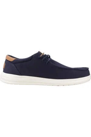 Hey dude Sko, Herre, Blå, 43 EU, Canvas Loafers til Mænd