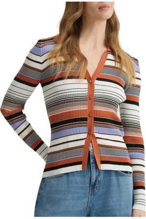 Liu Jo Strik, Dame, Flerfarvet, S, Stribet sweater i stil