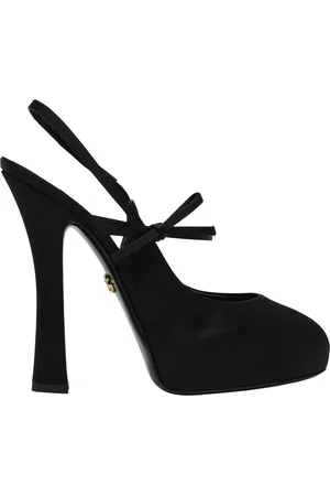 Dolce & Gabbana Sko, Dame, Sort, 40 EU, Elegant Slingback Hæle