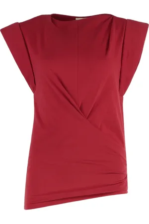 Isabel Marant Top, Dame, Rød, M, Bomuld, Bomuld Tank Top med Manchetter