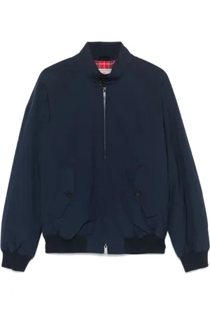 Baracuta Jakke, Herre, Blå, 4XS, Blå Polstret Frakke med Lynlås