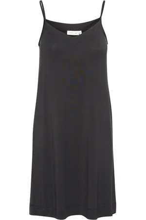 INWEAR Kjole, Dame, Sort, M, Uld, Base Slip Dress Liliw