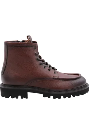 HUGO BOSS Sko, Herre, Brun, 45 EU, Uld, Stilfulde snørestøvler