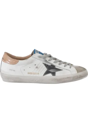 Golden Goose Sko, Herre, Hvid, 42 EU, Klassiske Super-Star Sneakers med Liste