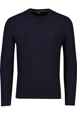 HUGO BOSS Strik, Herre, Blå, M, Uld, Avac Shirt