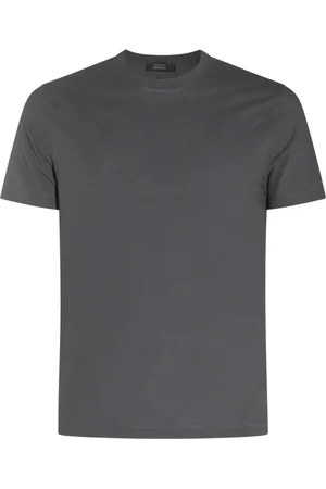 ZANONE Top, Herre, Grå, XL, Uld, Stilfulde T-shirts og Polos