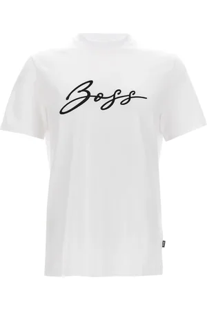 HUGO BOSS Top, Herre, Hvid, S, Bomuld, Jersey Shirt