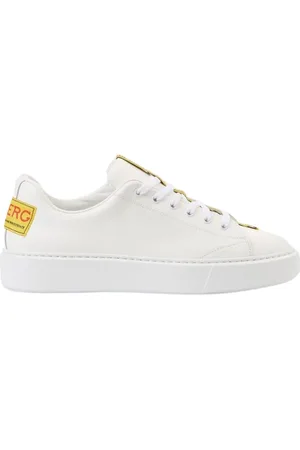 Iceberg Sko, Herre, Hvid, 39 EU, Læder, Low-top Sneakers med XL-sål