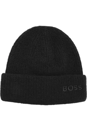 HUGO BOSS Tilbehør, unisex, Sort, ONE SIZE, Uld, Uld Logo Hue