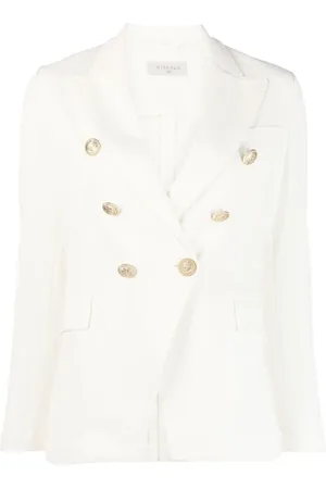 Circolo Jakke, Dame, Hvid, L, Bomuld, Blazer