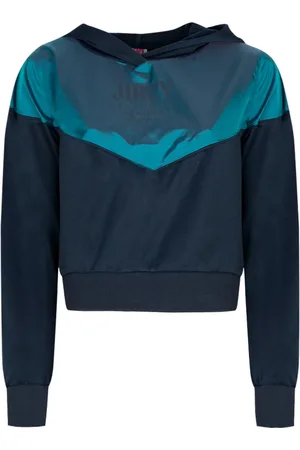 Juicy Couture Sweathshirts & Hoodies, Dame, Blå, L, Bomuld, Løstsiddende træningshættetrøje