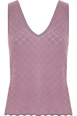 Kocca Top, Dame, Lilla, S, Tyl, Chic Ærmeløse Toppe