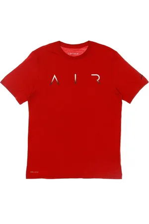 Jordan Top, Herre, Rød, XL, Bomuld, Air Crew T-shirt