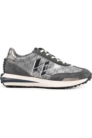 Karl Lagerfeld Sko, Herre, Grå, 41 EU, Uld, Stilfulde Sneakers