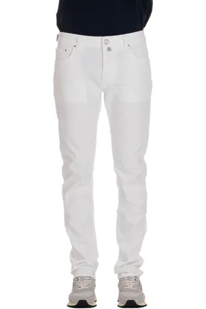 Jacob Cohen Jeans, Herre, Hvid, W38, Bomuld, Bard Fit Cotton Jeans