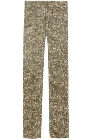 Isabel Marant Bukser, Dame, Flerfarvet, XS, Leopard Print Luxe Boutique Bukser