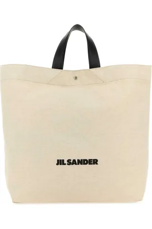 Jil Sander Taske, Dame, , ONE SIZE, Uld, Sand Canvas Shopping Bag