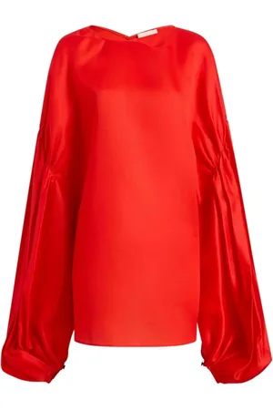 Khaite Bluser & Skjorter, Dame, Rød, S, Quico Bluse