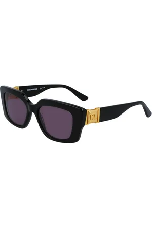 Karl Lagerfeld Tilbehør, Dame, Sort, 52 MM, Urban Glam Solbriller