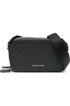 Michael Kors Taske, Herre, Sort, ONE SIZE, Uld, Sort Skuldertaske med Lynlås