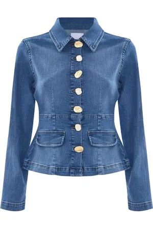Kocca Jakke, Dame, Blå, XL, Denim, Fremtidsorienteret kort, udstillet denimjakke