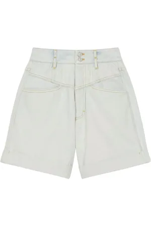 Kenzo Shorts, Dame, Blå, XS, Denim, Højtaljede denimshorts