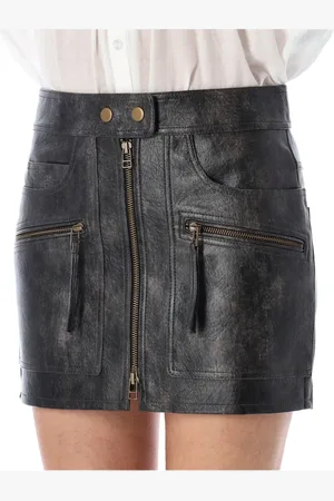 Isabel Marant Nederdel, Dame, Sort, XS, Uld, Claudine Mini Skirt
