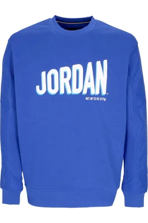 Jordan Sweathshirts & Hoodies, Herre, Blå, L, Bomuld, Graphic Fleece Crewneck