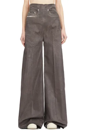 Rick Owens Jeans, Dame, Grå, S, Denim, Mørk støv Denim Bukser