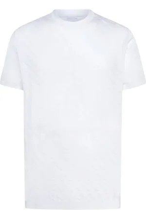 Kiton Top, Herre, Hvid, 3XL, Bomuld, Crew Neck T-shirt