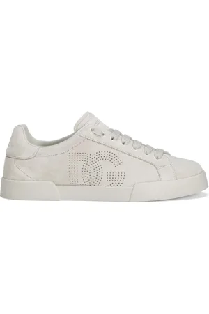 Dolce & Gabbana Sko, Herre, Grå, 43 EU, Grå Sneakers med Flad Sål