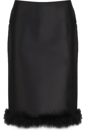 Sportmax Nederdel, Dame, Sort, XS, Polyester, Midi Skirts