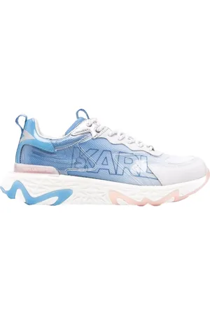 Karl Lagerfeld Sko, Dame, Blå, 38 EU, Uld, Low Top Sneakers